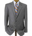 Men's Medium Gray 2 Button Double Vented Jacket + Flat Front Pants Style Regular Classic Modern Cut - mensusa