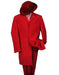 Men's Metalic Hot Red Fashion Dress Zoot Suit 38 Inch Long - mensusa