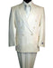 Men's Off White 2pc Double Breasted Suits Dress Suit mensusa