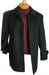 Men's Overcoat Men's Dress Coat 3 Quarter Black Wool Jacket mensusa