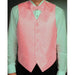 Men's Pink Tuxedo Four-piece Dress Tuxedo Wedding Vest ~ Waistcoat ~ Waist coat Set mensusa