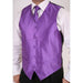 Men's Purple 4 buttoned tonal diamond pattern Waistcoat - Men's Neck Ties - Mens Dress Tie - Trendy Mens Ties mensusa