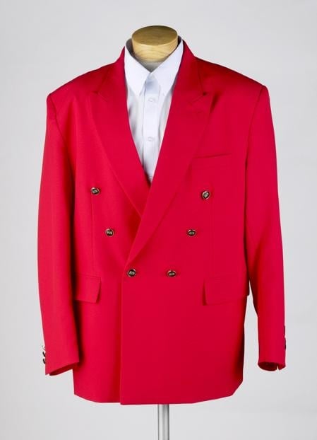 Men's RED Double Breasted Cheap Priced Blazer Jacket For Men JACKET mensusa