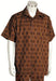 Men's Short Sleeve 2 piece Casual Mens Walking Suit Brown Checker mensusa