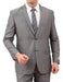 Men's Solid Grey 2 Button Front Closure Suit mensusa