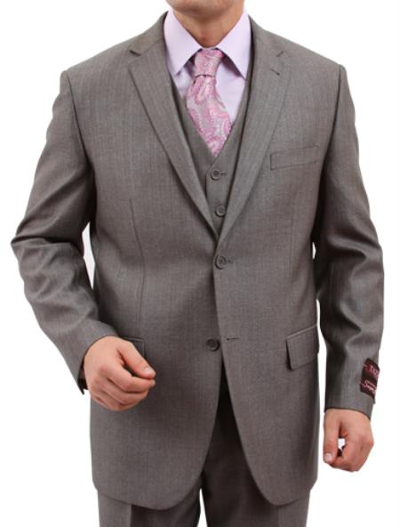 Men's Solid patterned 2 Button Front Closure Suit mensusa