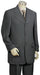 Men's Stylish 3 Piece Vested Zoot Suit Grey mensusa