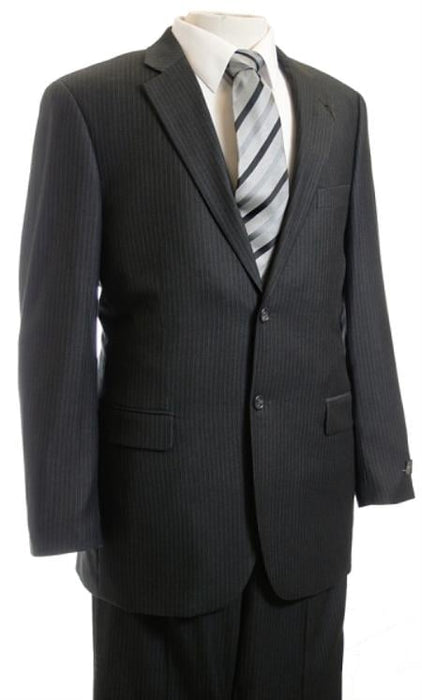 Men's Suit Charcoal Stripe ~ Pinstripe Affordable Cheap Priced Business Suits Clearance Sale Online Sale mensusa