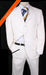 Men's Suit Snow White 3 buttons Suits For Men + Free Tie - All White Suit mensusa