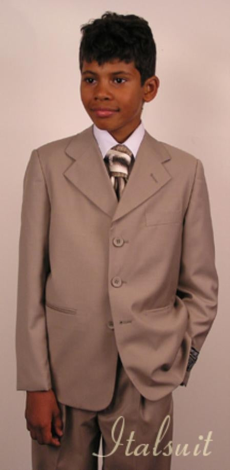 Men's Tan ~ Beige Suit Prefect wedding attire mensusa