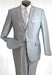 Men's True Slim Suit in Popular Shark Skin Fabric Silver mensusa