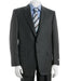 Men's Two Button Charcoal Gray Multi Stripe ~ Pinstripe Cheap Priced Business Suits Clearance Sale mensusa