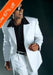 Men's White Suit All Year Around 3 Button Suits For Men - All White Suit mensusa