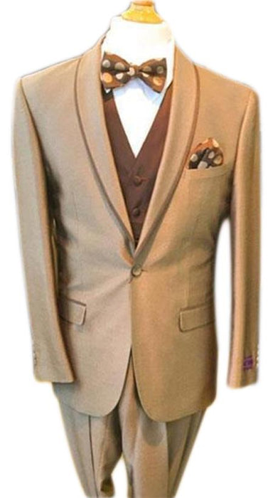 Men's Tan Cheap Priced Designer Fashion Dress Casual Blazer On Sale One Button Shawl Lapel Blazer