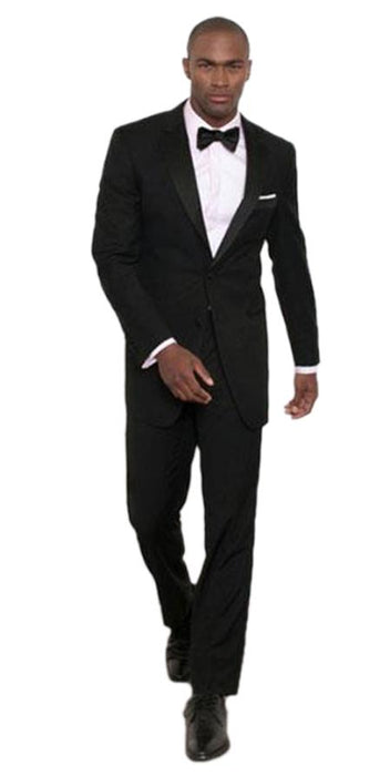 Men's Albert Nardoni Black Modern Fit 2 Button Tuxedo Jacket