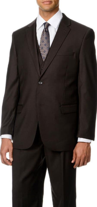 Caravelli Italy 2-Button Vested Suit Brown Affordable - Discounted Priced On Clearance Sale