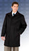 Mens Car Coat Three Quarters Length Men's Dress Coat 4 Button 3/4 Length Men's Overcoat in Wool & Cashmere Black mensusa