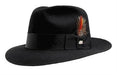 Mens Dress Hat Black Untouchable Men's Fedora Wool Dress Hat Very Soft and Silky Sovereign Quality Finish mensusa