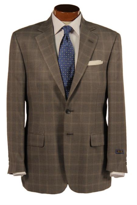 Men's Sport Coat,Big & Tall In Silk & Wool Blend Grey