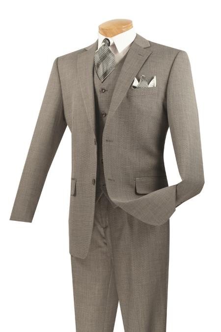 Men's 3 Piece Classic Suit– Gray - Three Piece Suit