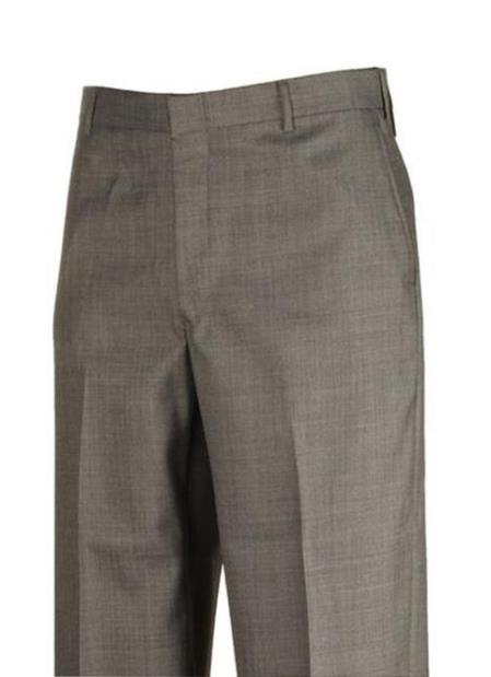 Clothing Dress Pants Sharkskin Grey unhemmed unfinished bottom