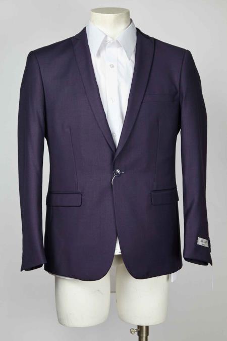 Men's Navy One Button Cheap Priced Designer Fashion Dress Casual Blazer For Men On Sale Blazer With Centre Vent