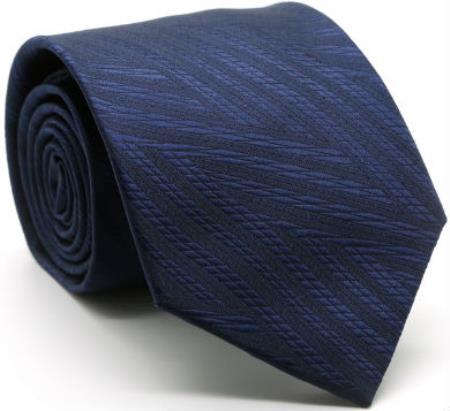 Men's Premium Italian Ties Navy Blue - Men's Neck Ties - Mens Dress Tie - Trendy Mens Ties