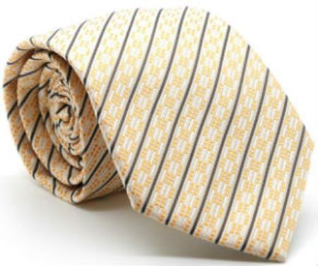 Men's Premium Single Ties Yellow - Men's Neck Ties - Mens Dress Tie - Trendy Mens Ties