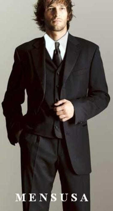 Luxurious Men's 3 Button Super 150's Worsted Wool Tuxedo