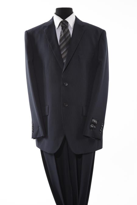 Men's Black 2 Piece 2 Button Suit