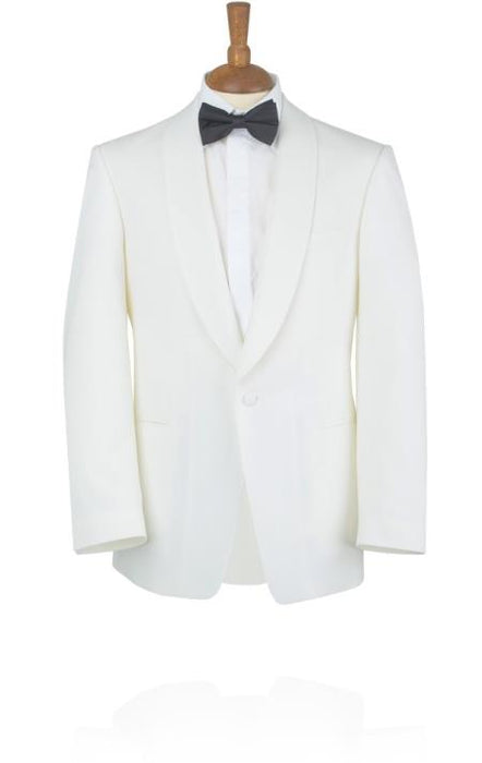 Gorgio White or Ivory Jacket with Shawl Lapel 1 button on sale online deal Fashion Tuxedo For Men