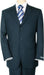 Mid Night Blue Double Black Vent Available in 2 or 3 Buttons Style Regular Classic Cut Men's Cheap Priced Business Suits Clearance Sale Super 140's - mensusa