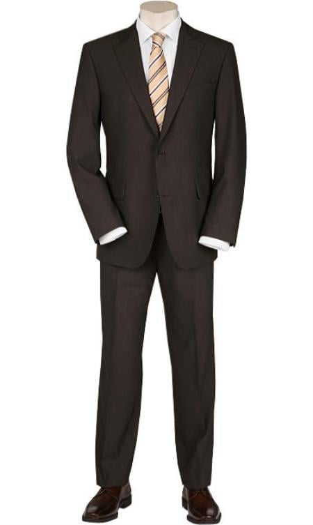 Mix and Match Suits Men's 2 Button blazer flaunts full sleeves Solid Brown Quality Suits,Total Comfort Any Size Jacket&Any Size Pants - mensusa