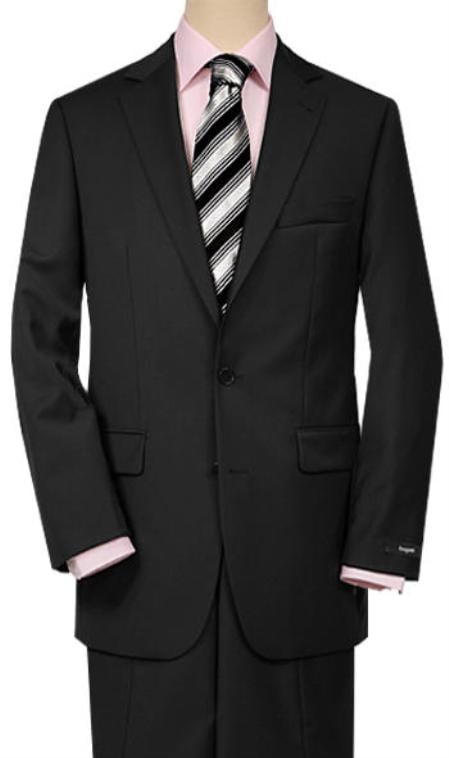 Mix and Match Suits Solid Black Quality Suit Separates, Total Comfort Any Size Jacket&Any Size Pants mensusa