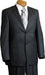 Mix and Match Suits Suit Separate Men's 2 Button Charcoal Pin Italian Designer Suit Charcoal mensusa