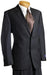 Mix and Match Suits Suit Separate Men's Black Pinstripe Wool Italian Design Suit Black mensusa