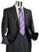 Mix and Match Suits Suit Separate Men's Charcoal Pinstripe 100% Wool Suit Charcoal mensusa