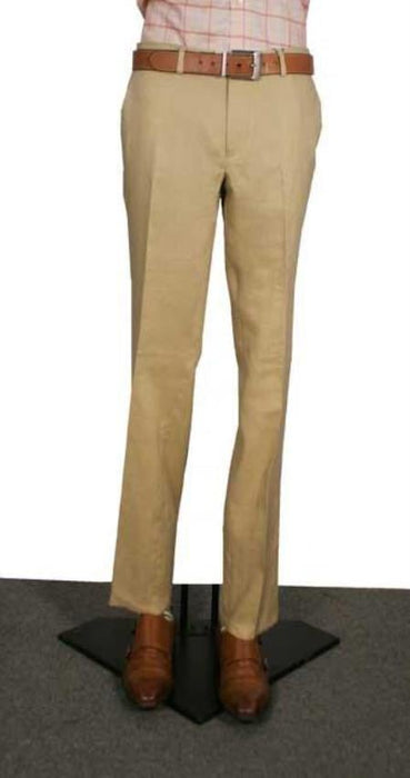 Men's Modern Fit Flat Front Men's Tapered Men's Dress Pants Tan