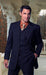 NAVY Available in 2 Buttons Notch Lapel Side Vents Modern Fit Suits three piece suit WITH A VEST mensusa