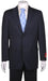 Navy Blue Suit For Men Stripe ~ Pinstripe Modern Fit 2 Button Vented without pleat flat front Pants mensusa