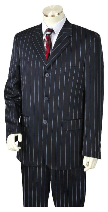 Navy Blue Suit For Men's 3 Button Suit