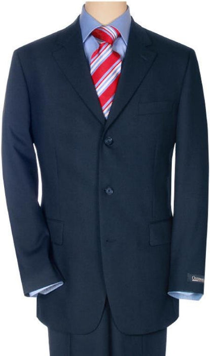 Navy Super 120 Wool Available In 2 Or 3 Buttons Style Regular Classic Cut Premier Quality Italian Fabric Cheap Priced Business Suits Clearance Sale - mensusa