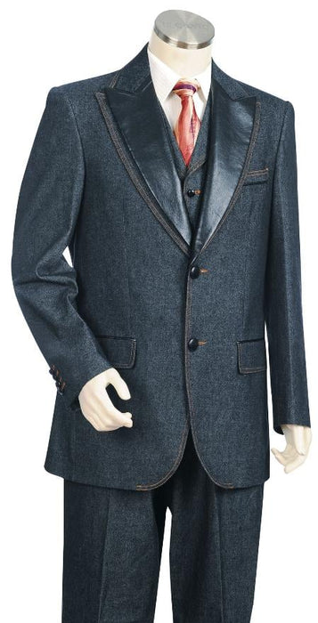 Men's Dark Navy 3 Button Suit