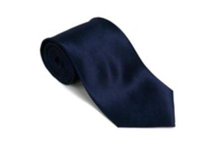 Navyblue 100% Silk Solid Necktie With Handkerchief -Men's Neck Ties - Mens Dress Tie - Trendy Mens Ties mensusa