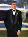 One Button Shawl Lapel 100% Wool Black Tuxedo mensusa