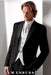 Package Deal High Quality 2-Button Side Vented Super 120's Tuxedo + White Shirt+White Tie+White Vest mensusa