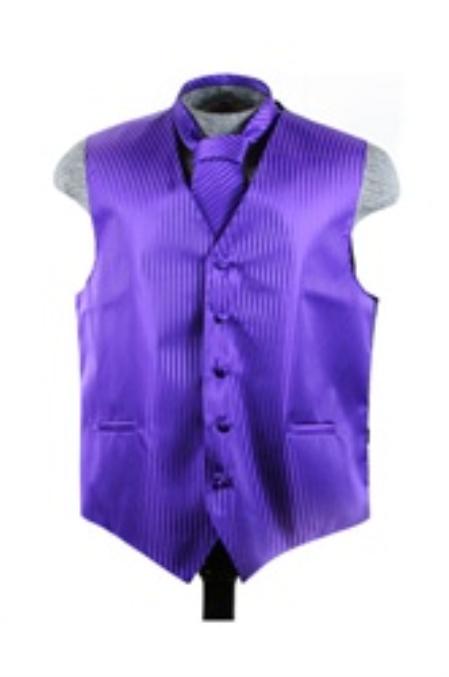 Purple Lasting Polyester Blend Material Dress Tuxedo Wedding Vest - Men's Neck Ties - Mens Dress Tie - Trendy Mens Ties mensusa