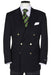 Quality Solid Black Double Breasted Suit Blazer With Best Cut & Fabric Men's mensusa