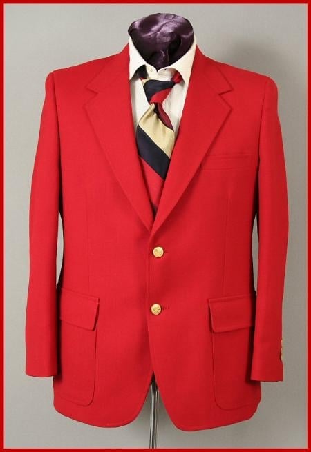 Regular $399 Men's Hot Red 2 Button Cheap Priced Blazer Jacket For Men Sportcoats mensusa