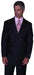 SOILD BLACK DOUBLE BREASTED SUITS SUIT HAND MADE mensusa